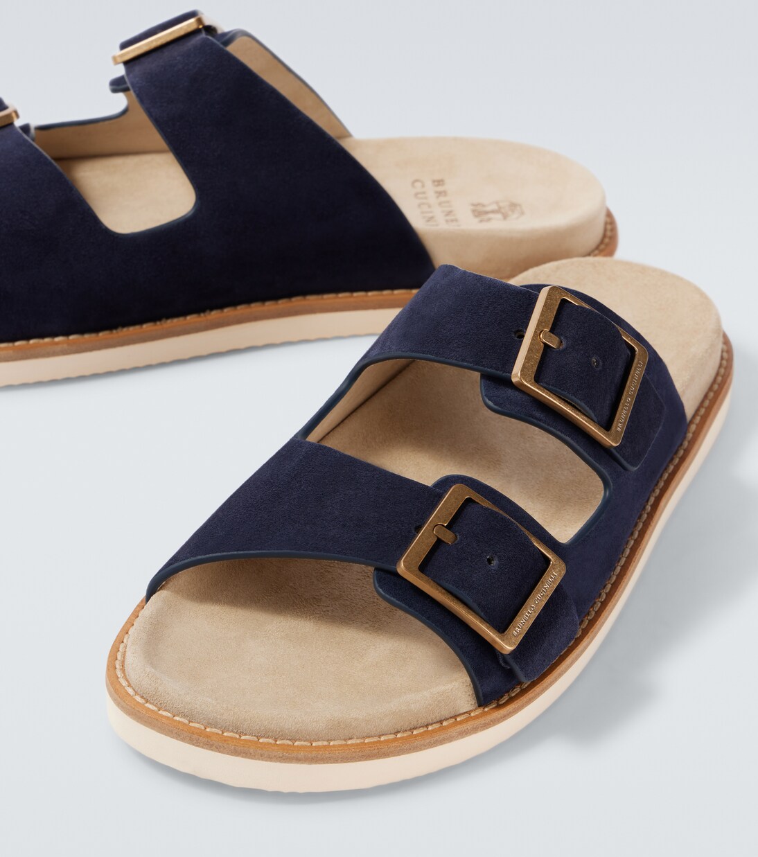Sandale Boucle Daim Ryze Bleu image 6