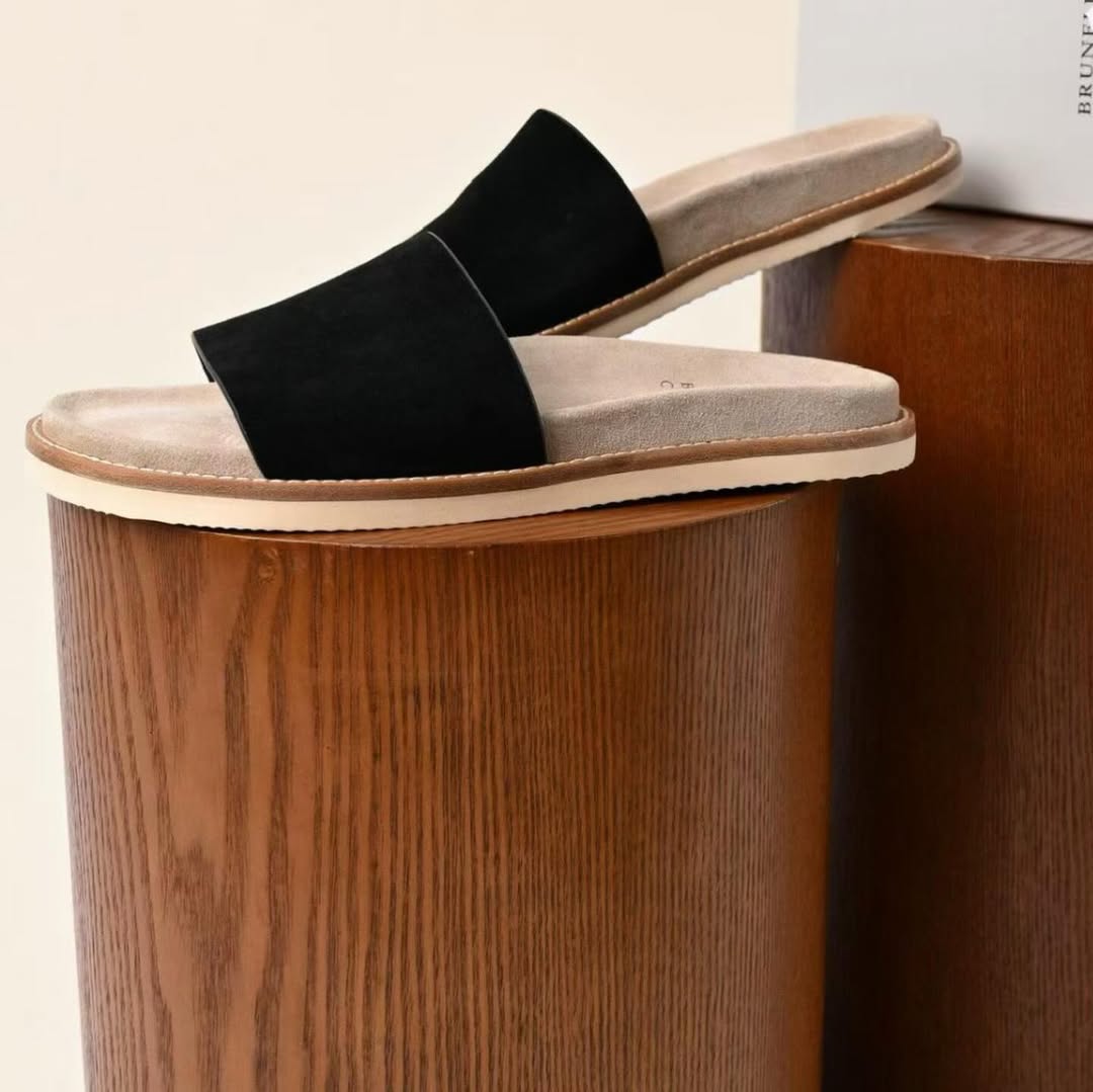 Sandales Suede Daim Noir
