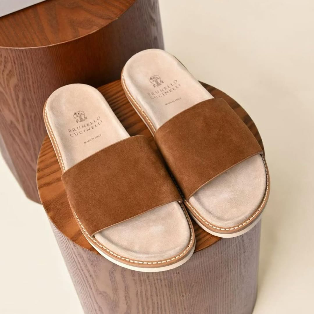 Sandales Suede Daim Camel